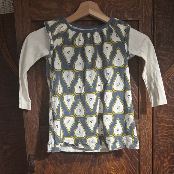 Tea Collection Blue and White Pear Print Dress - Picture 1 of 3